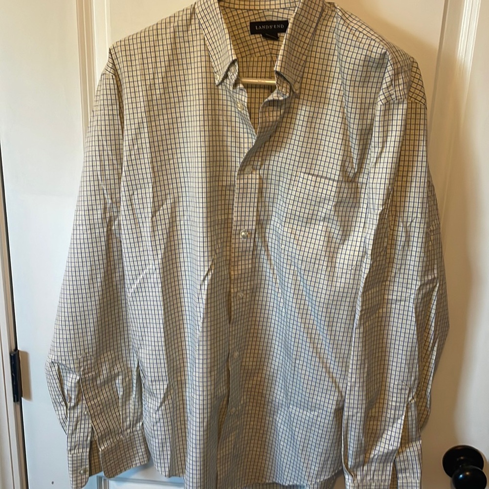 Men’s long sleeve 16-35 Lands End shirt
